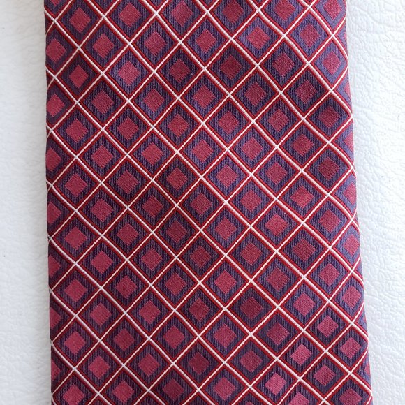 Claiborne Diamond Print Neck Tie - Picture 2 of 4